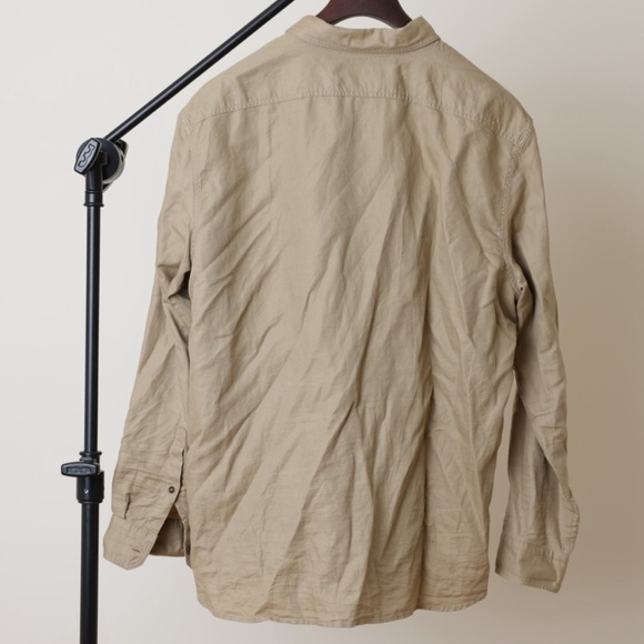 Tan Classic Safari Shirt Cotton - Picture 3 of 4